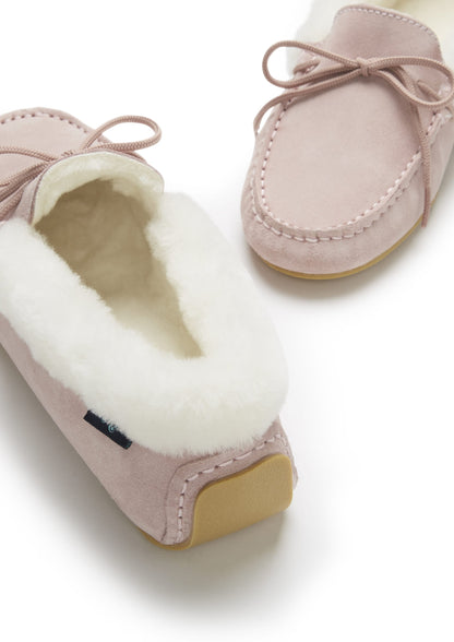 Hugs & Co. Women's Sheepskin Slippers, Ice Pink – view 3
