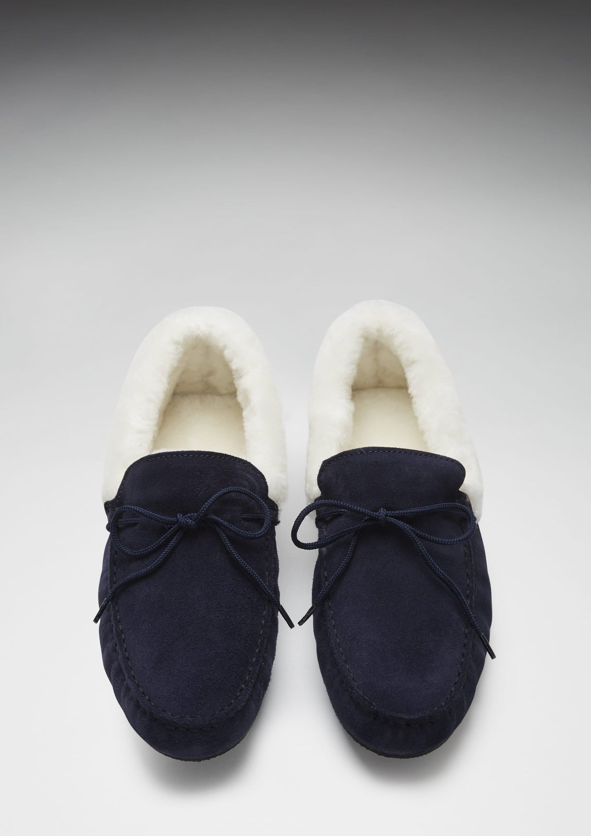 Hugs & Co. Men's Sheepskin Slippers, Navy – view 3