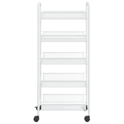 Aapon mini market -NNEVL 5-Tier Kitchen Trolley White
