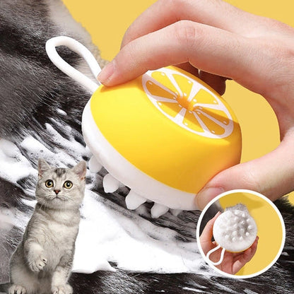 Aaponminimarket Silicone Pet Bath and Massage Brush