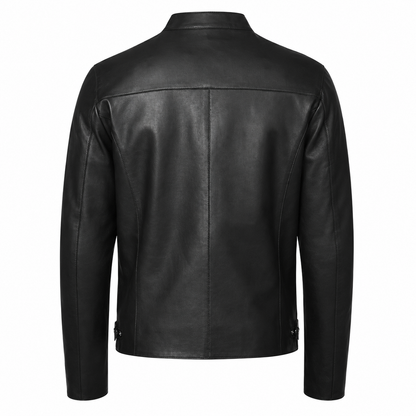Men’s Leather Café Racer Jacket