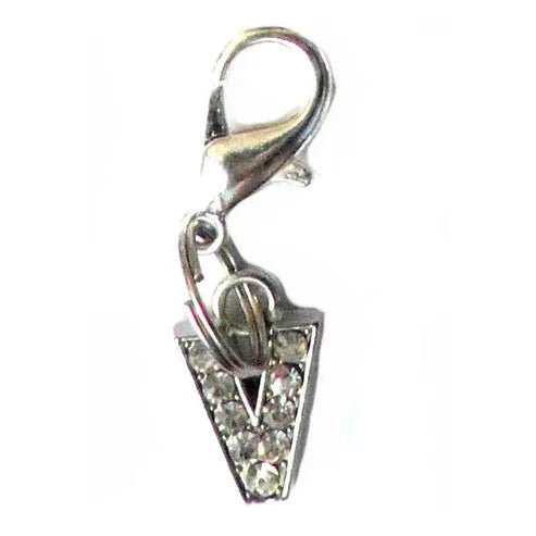 Aaponminimarket A–Z Crystal Letter Pet Charms