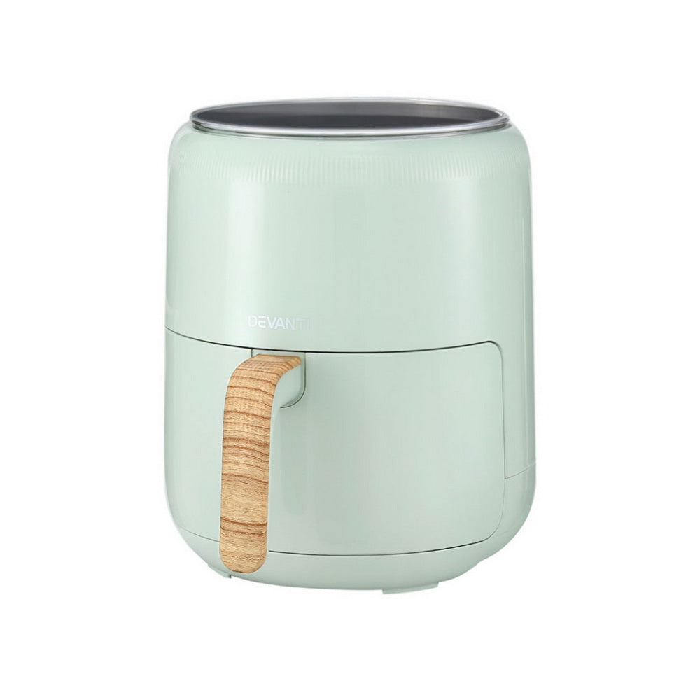 Devanti 5L Air Fryer Touch Control 1700W Green-1