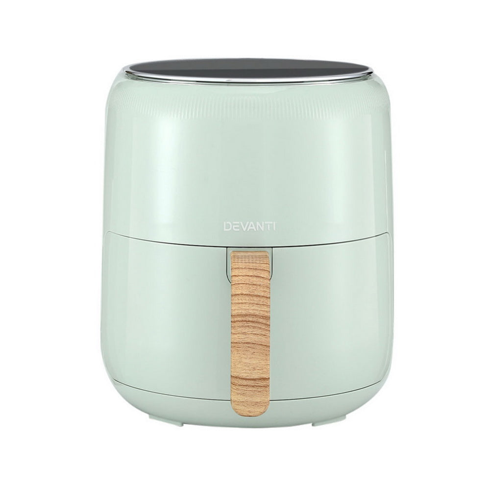 Devanti 5L Air Fryer Touch Control 1700W Green-3