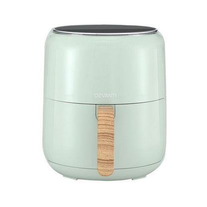 Devanti 5L Air Fryer Touch Control 1700W Green-3