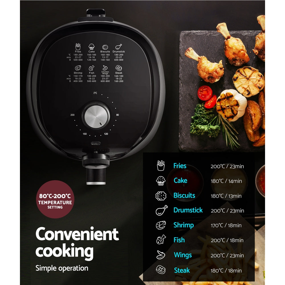 NNEDSZ Devanti Air Fryer 2.5L Knob Fryers