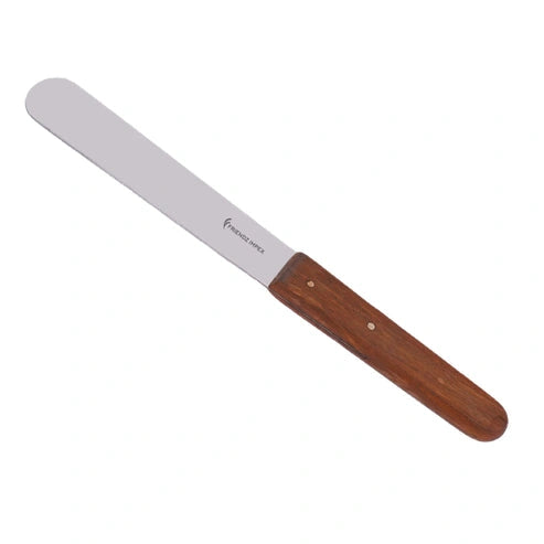 Straight Icing Spatula 5" Wooden Handle | Baking & Catering Training Tool for Students