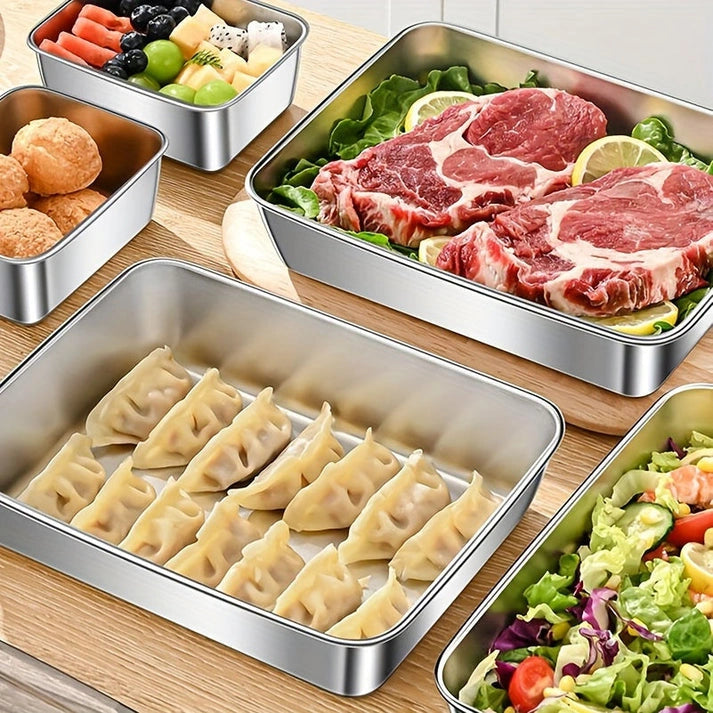 Aaonminimarket Leak-Proof Steel Food Containers