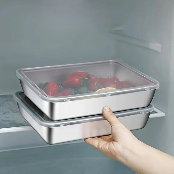 Aaonminimarket Leak-Proof Steel Food Containers