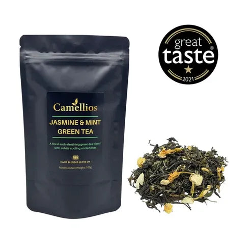 Aapon Mini Market Jasmine & Mint Green Tea - Loose Leaf