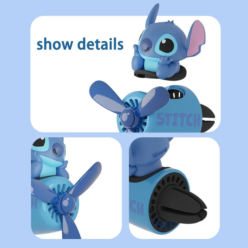 Aapon Mini Market Ltd Disney Stitch Propeller Car Air Freshener Vent Perfume