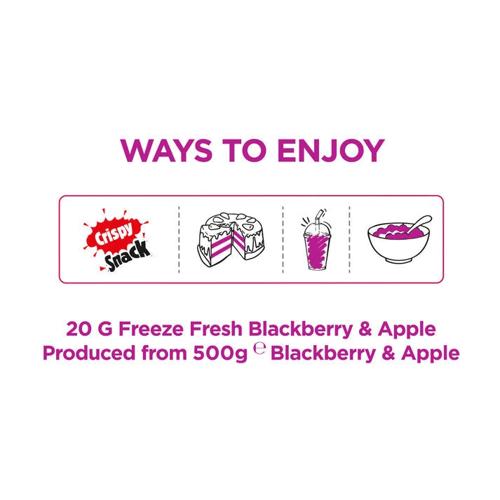 Aaponminiamarket Blackberry & Apple Freeze-Dried Snacks | Pol's Freeze Fresh- 20g