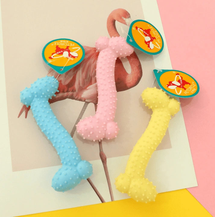 Aaponminiamrket Safe Non-toxic Rubber Dog Toy