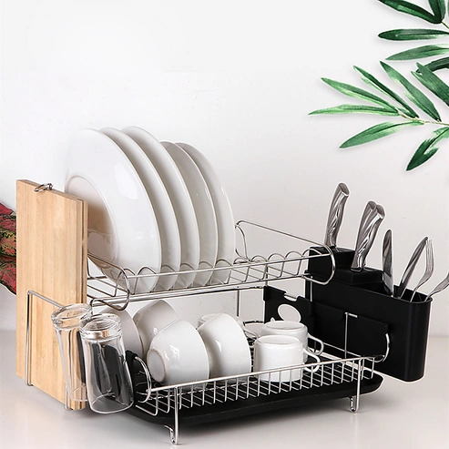 AaponminimarketNNEDSZ Dish Drying Rack Drainer Cup Plate Holder