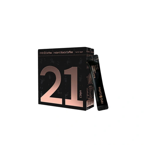 Aaponminimarket 21 Days Fitness Instant Dissolve Black Coffee 37.8g (21 Strips)