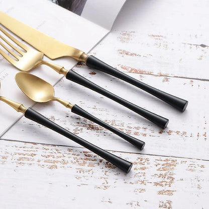 Aaponminimarket 304 Stainless Steel Steak Cutlery Set