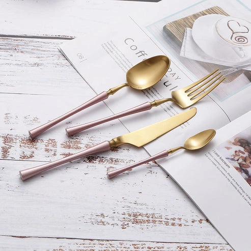 Aaponminimarket 304 Stainless Steel Steak Cutlery Set