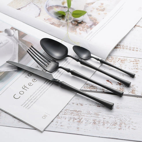 Aaponminimarket 304 Stainless Steel Steak Cutlery Set