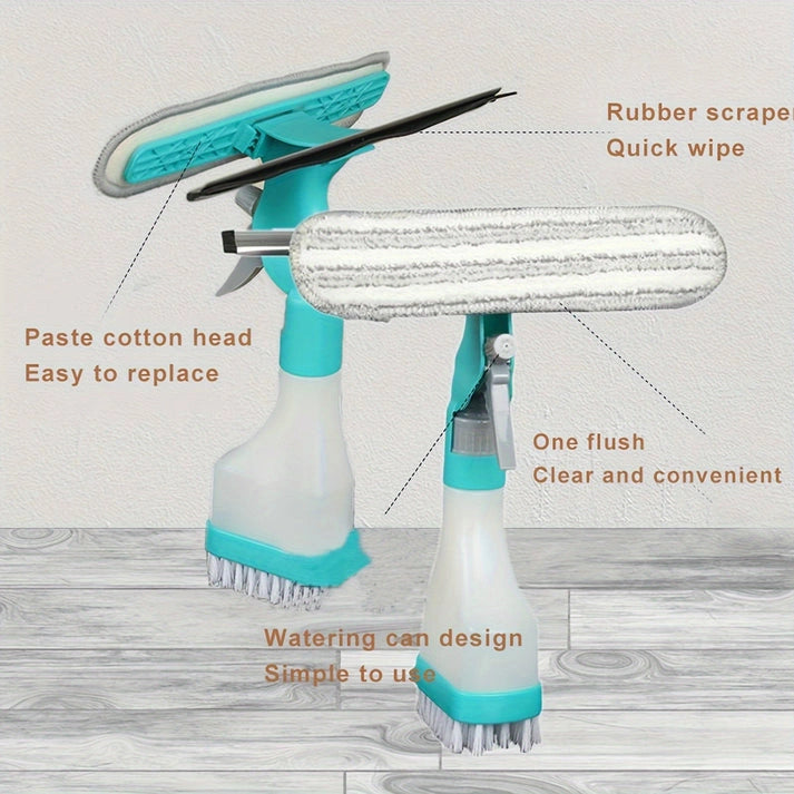 Aaponminimarket 4-in-1 Multipurpose Glass Cleaner Brush
