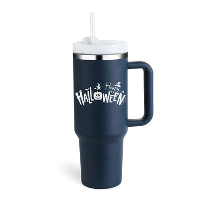 Aaponminimarket 40 oz Insulated Stainless Steel Travel Mug with Handle & Straw (BPA-Free)