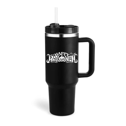 Aaponminimarket 40 oz Insulated Stainless Steel Travel Mug with Handle & Straw (BPA-Free)