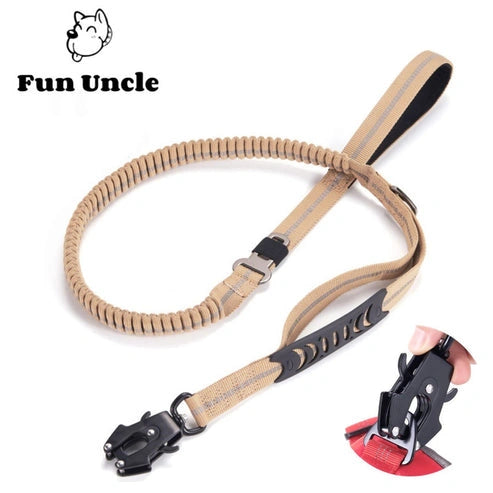 Aaponminimarket 4 in 1 Shock Absorbing Dog Leash
