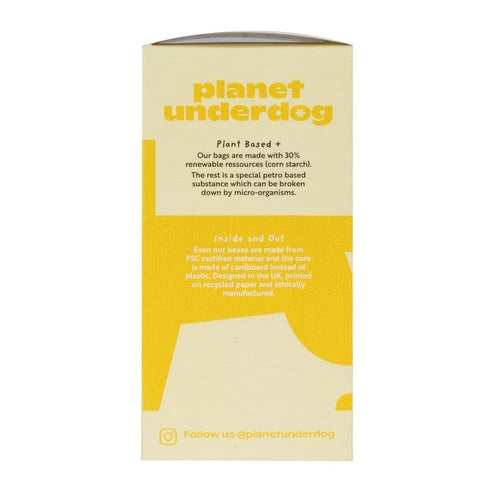 Aaponminimarket 60 Planet Underdog Compostable Dog Poop Bags - Yellow Box