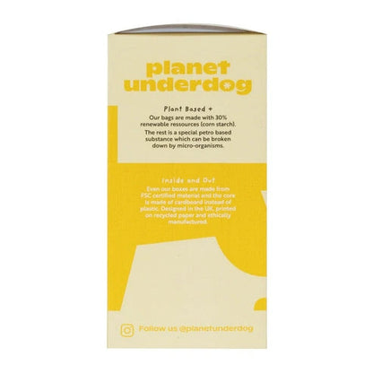 Aaponminimarket 60 Planet Underdog Compostable Dog Poop Bags - Yellow Box