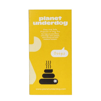 Aaponminimarket 60 Planet Underdog Compostable Dog Poop Bags - Yellow Box