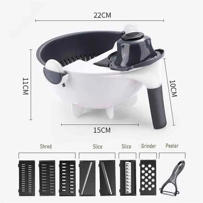 Aaponminimarket 9-in-1 Vegetable Cutter