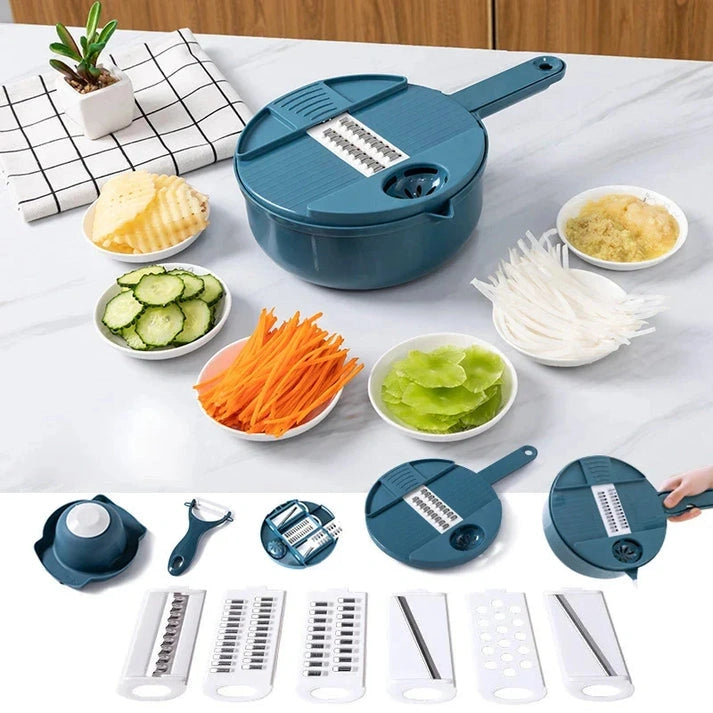 Aaponminimarket 9-in-1 Vegetable Cutter
