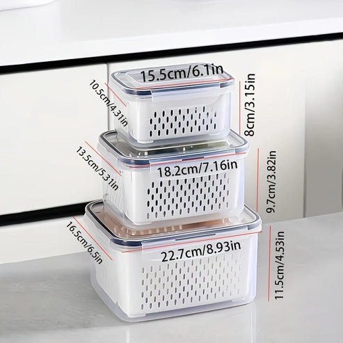 Aaponminimarket 9pcs BPA-Free Plastic Food Storage Containers Set