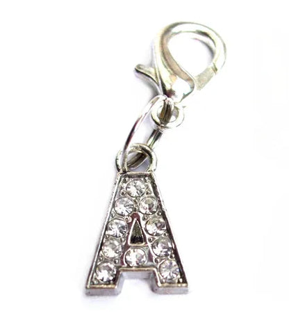 Aaponminimarket A–Z Crystal Letter Pet Charms