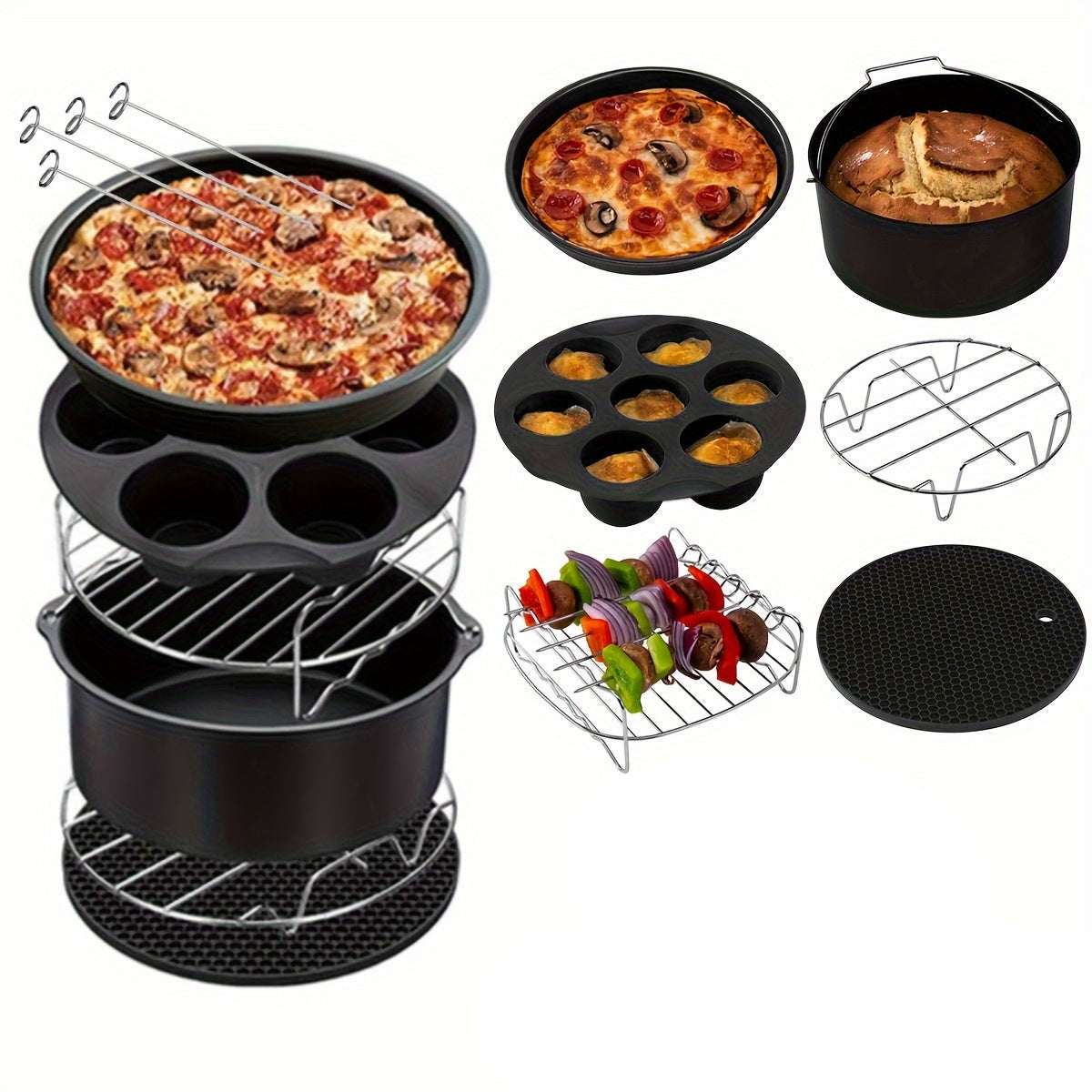 Aaponminimarket Air Fryer Accessory Kit