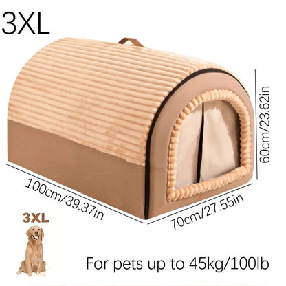 Aaponminimarket All-Season Pet Bed Kennel for Small to Large Pets