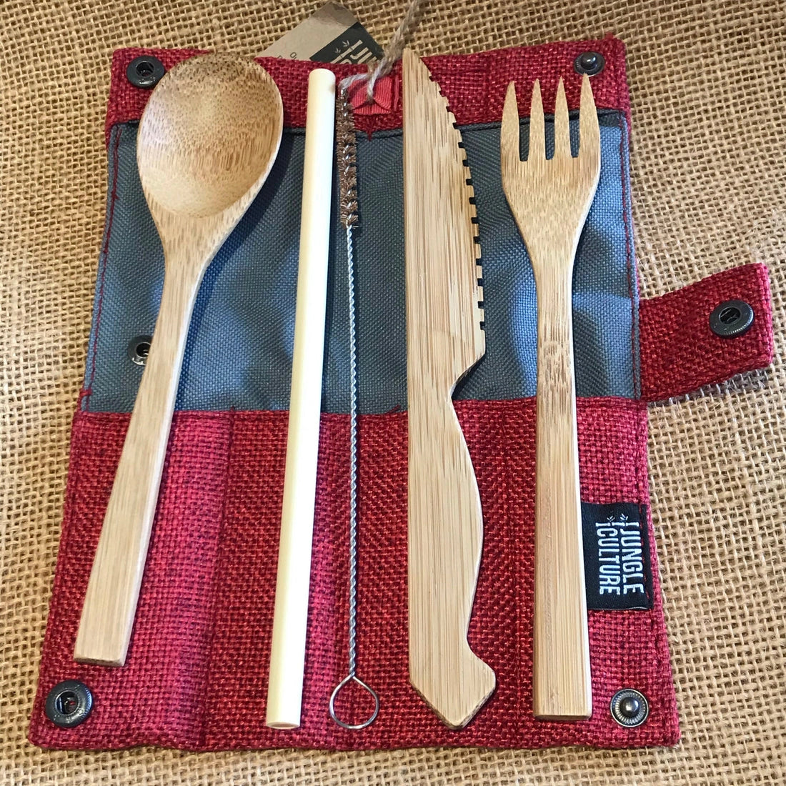 Aaponminimarket Bamboo cutlery set