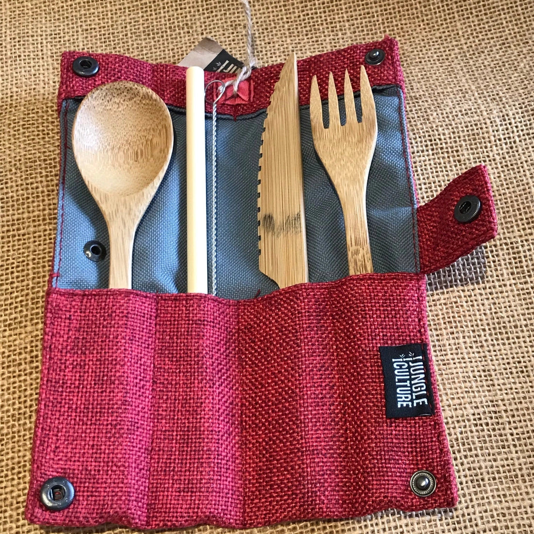 Aaponminimarket Bamboo cutlery set