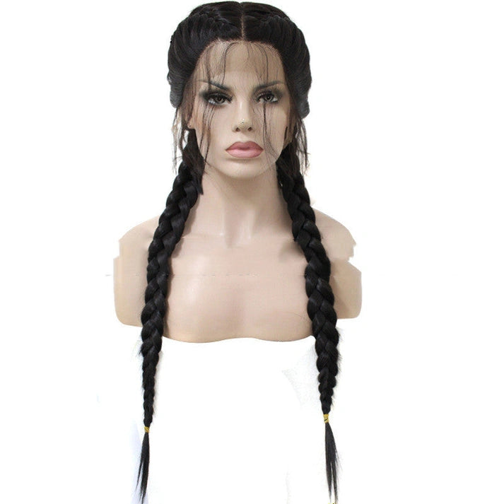 Aaponminimarket Black Front Lace Wig