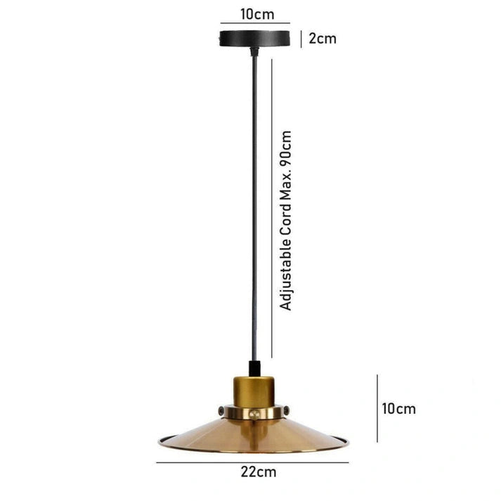 Aaponminimarket Black & Gold Pendant Lights