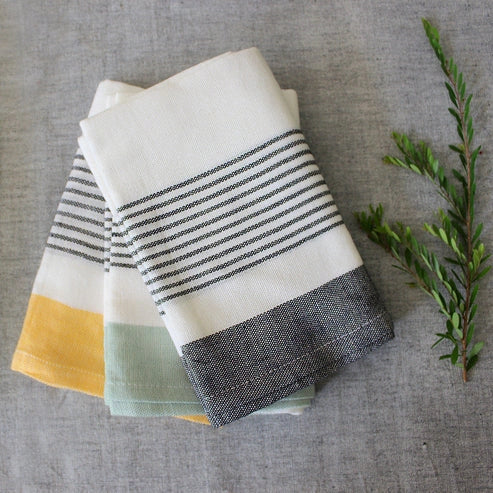 Aaponminimarket Bloc Stripe Kitchen Towels
