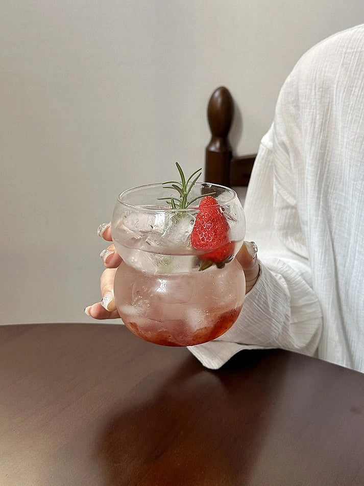 Aaponminimarket Bubble Shaped Glass Coffee Cups