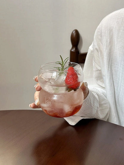 Aaponminimarket Bubble Shaped Glass Coffee Cups