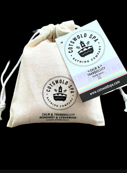 Aaponminimarket Calm & Tranquillity Epsom Salts Cotton Pouch