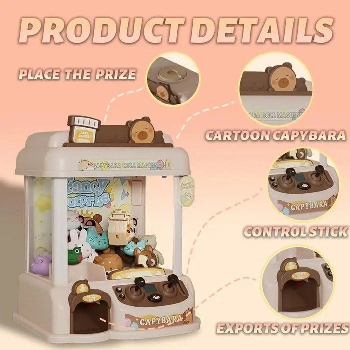 Aaponminimarket Capybara Toy Claw Machine with Plush Prizes