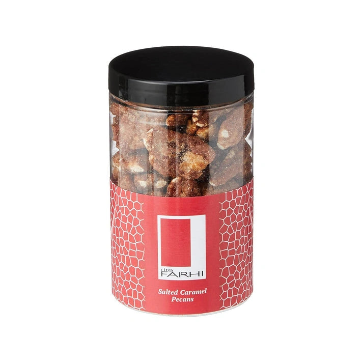 Aaponminimarket Caramelised Salted Caramel Pecans in a Luxury Gift Jar 200g