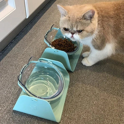 Aaponminimarket Cat & Dog Feeding Bowl With Raised Stand