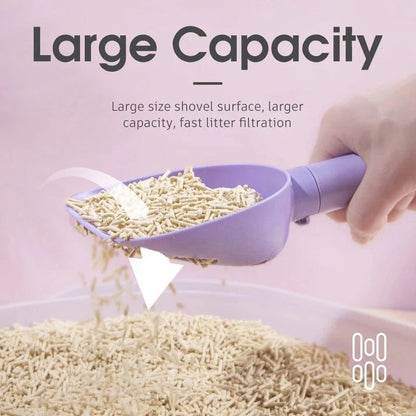 Aaponminimarket Cat Litter Scoop Plastic Cats Poop Scoop