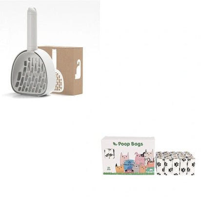 Aaponminimarket Cat Litter Scoop Plastic Cats Poop Scoop