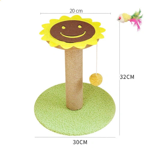 Aaponminimarket Cat Scratcher with Sisal Winding and Hemp Surface