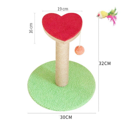 Aaponminimarket Cat Scratcher with Sisal Winding and Hemp Surface